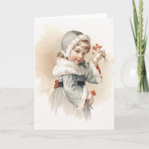Maud Humphrey's Winter Girl Holiday Card