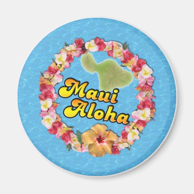 Maui Aloha Magnet (Front)