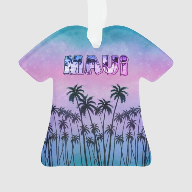 Maui Aloha Ornament (Front)