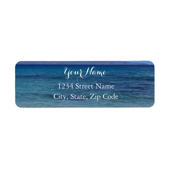 Maui Beach Address Labels (Front)