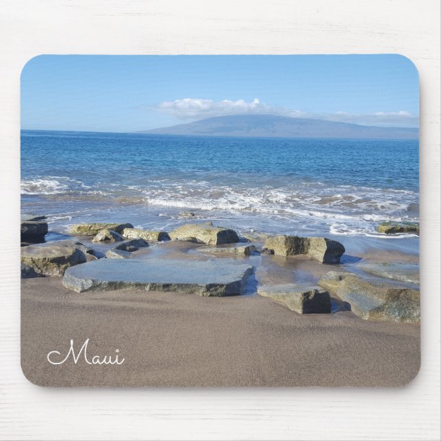Maui Beach & Waves Mouse Pad (Front)