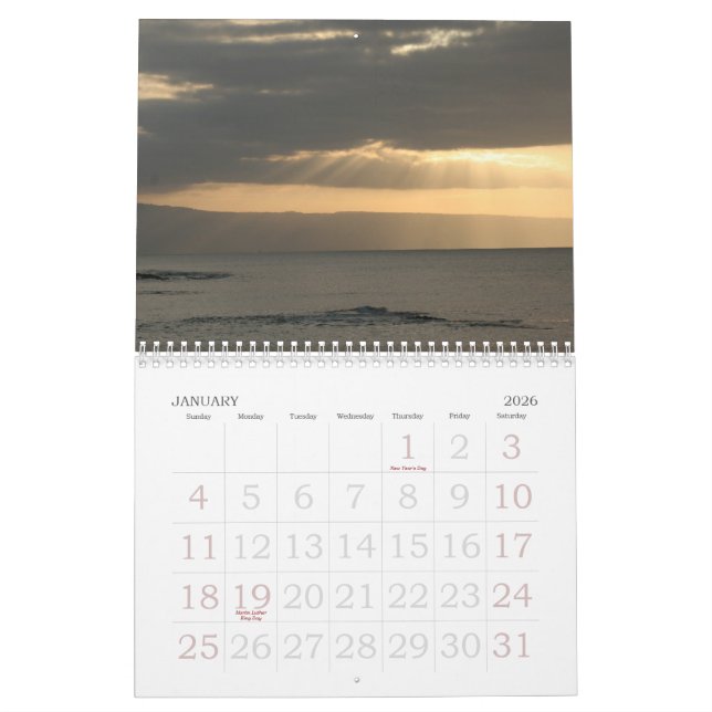 Maui Calendar!! Calendar (Jan 2026)