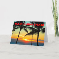 "MAUI CHRISTMAS"   MERRY CHRISTMAS ISLAND STYLE