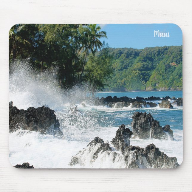 Maui Coastline Mouse Pad (Front)