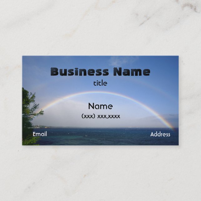 Maui Double Rainbow Card (Front)