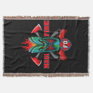 Maui Fire Throw Blanket