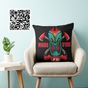 Maui Fire Throw Pillow