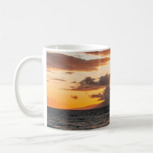 Maui Hawaii Beach Panoramic Sunset over the Ocean Coffee Mug