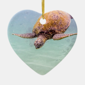 Maui Hawaii Beach Turtle 2014 Ceramic Ornament
