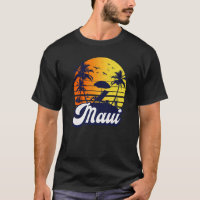 Maui Hawaii Hawaiian Sunset Beach Retro Premium
