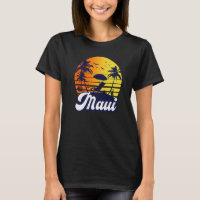 Maui Hawaii Hawaiian Sunset Beach Retro Premium