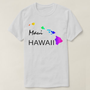 MAUI - HAWAII ISLANDS NEON RAINBOW T-Shirt