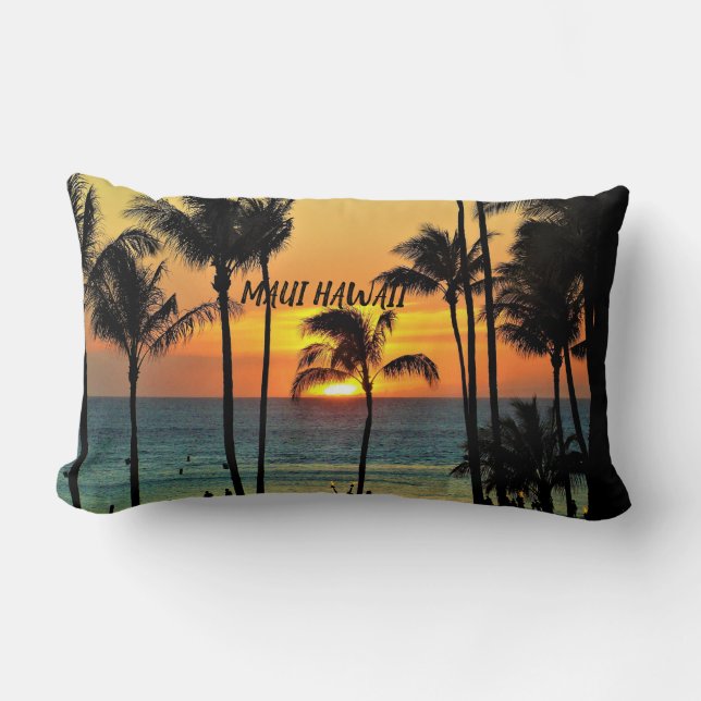 MAUI HAWAII LUMBAR PILLOW (Front)