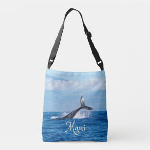 Maui Hawaii Ocean Whale Tail Crossbody Bag