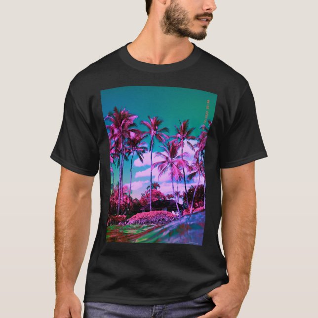 Maui Hawaii Palms Trees T-Shirt (Front)