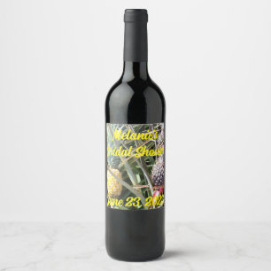Maui Hawaii Pineapple Thank You Wine Label