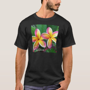 Maui Hawaii Plumeria Flowers T-Shirt