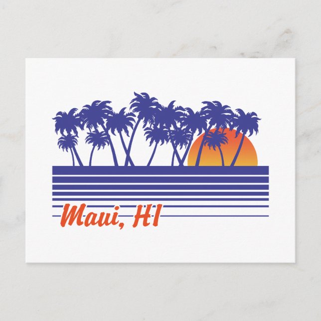 Maui Hawaii Postcard (Front)