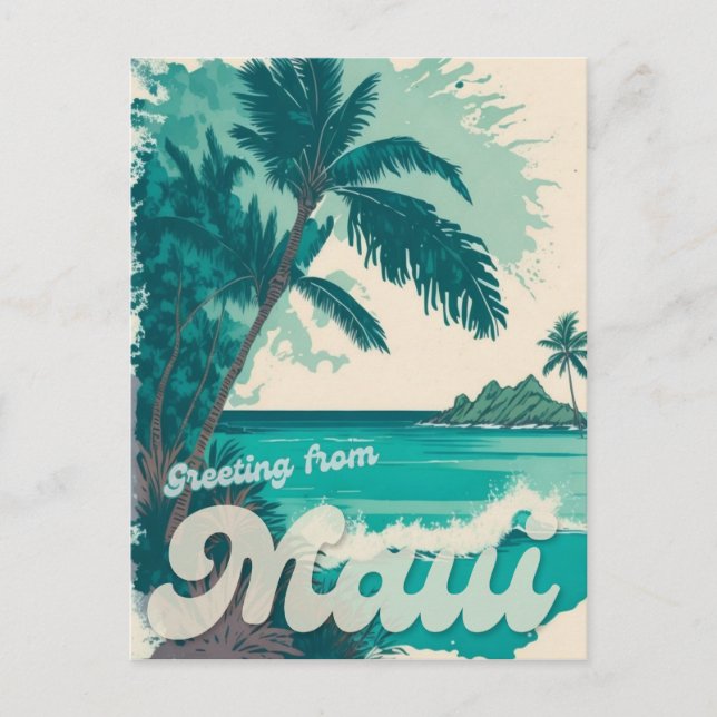 Maui, Hawaii Postcard (Front)