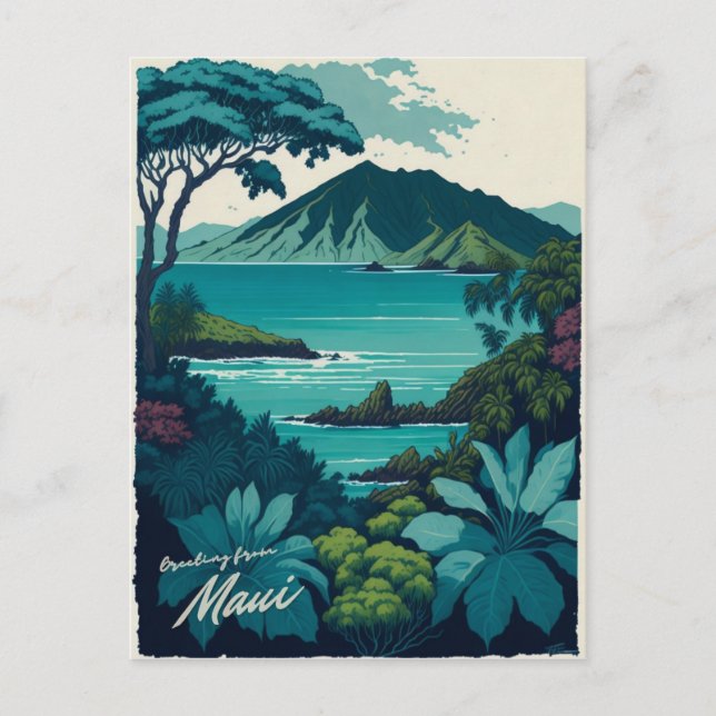 Maui, Hawaii Postcard (Front)