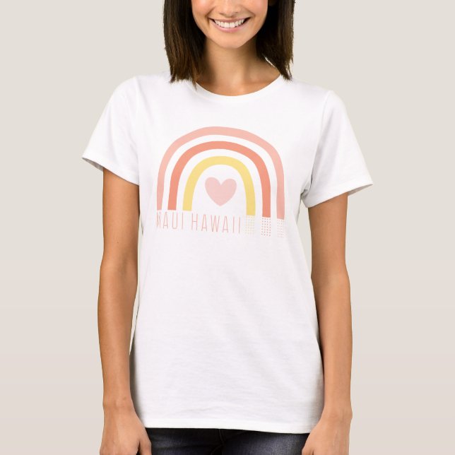Maui Hawaii Rainbow T-Shirt (Front)