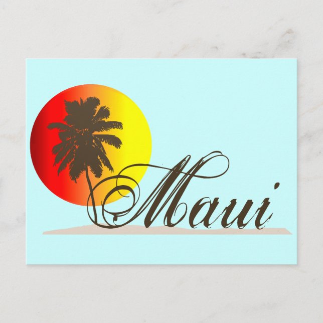 Maui Hawaii Souvenir Postcard (Front)