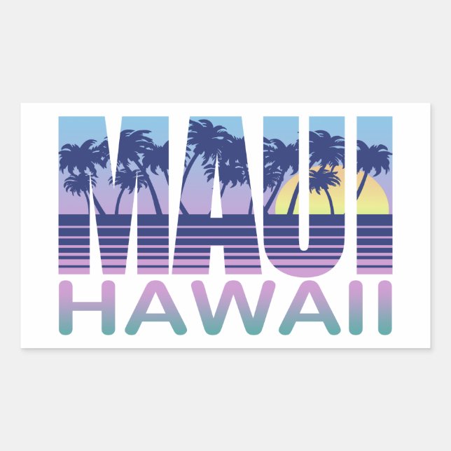 Maui Hawaii Sticker (Front)