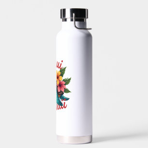 Maui Hawaii T Shirt Girl Women Kids Sea Turtle Haw Water Bottle