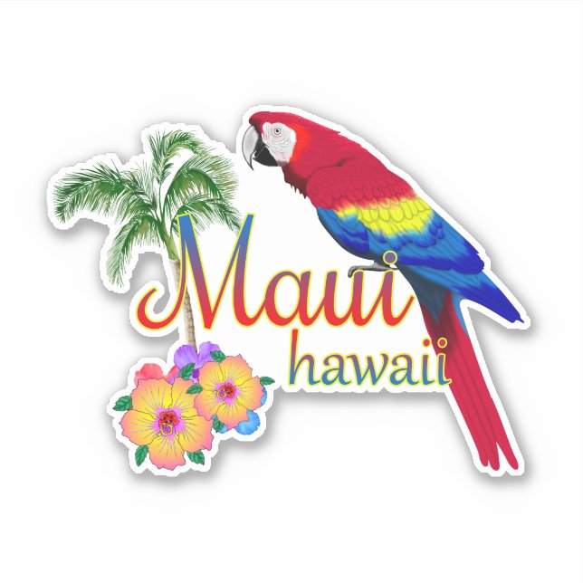 Maui Hawaii Tropical Island Parrot (Front)