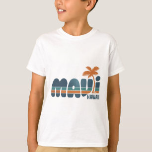 Maui Hawaii Vintage Surf Beach Surfing 70's Retro T-Shirt