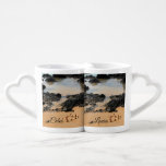 Maui Lei on Secret Beach Lovers Mugs<br><div class="desc">A beautiful red and white Hawaiian lei shaped like a heart, laying on the sands of Secret Beach (aka Makena Cove) on the gorgeous island of Maui! This mug set is a great gift for the bride and groom or a couple celebrating an anniversary! Personalize this mug set with names...</div>