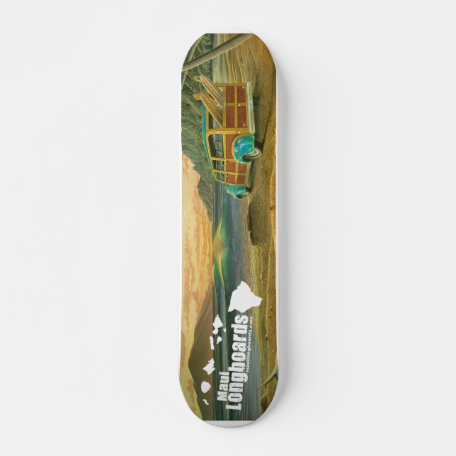 Maui Longboards Woody Longboard Skateboard (Front)