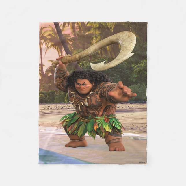 Maui Magical Hook Fleece Blanket (Front)