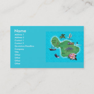 Maui Map Business Card
