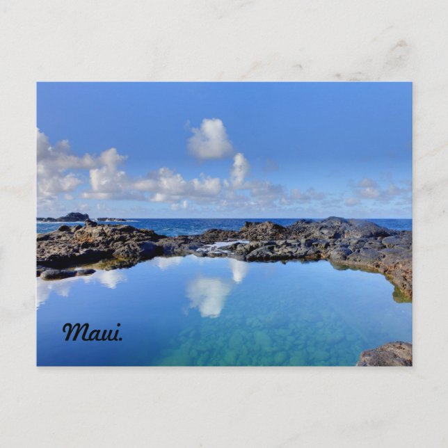 Maui. Olivine Pools. Postcard (Front)