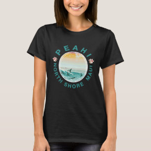 Maui Peahi Surfing Hawaiian Retro T-Shirt