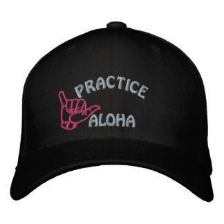 Maui Practice Aloha Shaka (Hang loose) Embroidered Hat