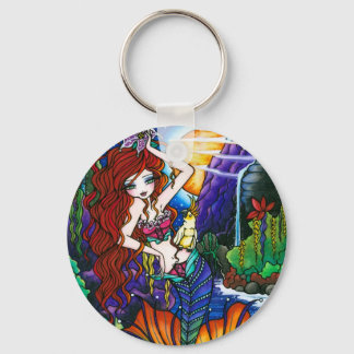 Maui Princess Fairy Mermaid Cockatoo Fantasy Keychain