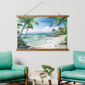 Maui Secret Beach Hanging Tapestry