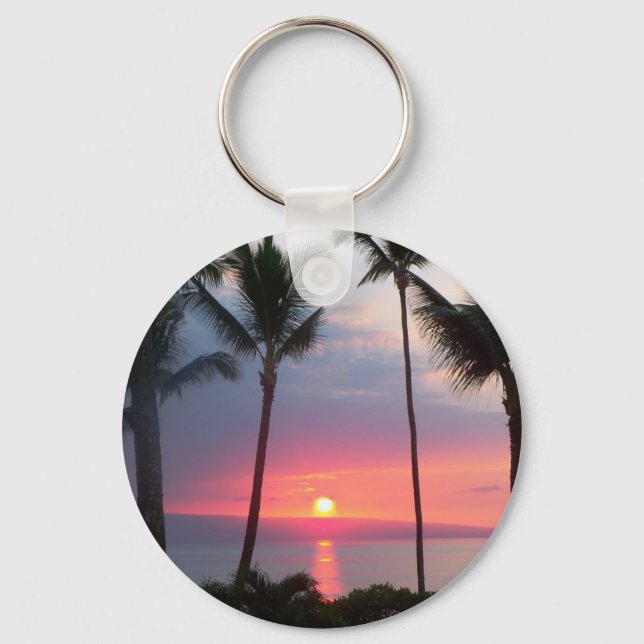 Maui Sunset!.JPG Keychain (Front)