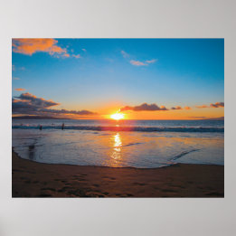 Maui sunset poster