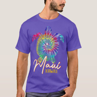 Maui Tie Dye Sea Turtle Hawaii Matching Family Vac T-Shirt