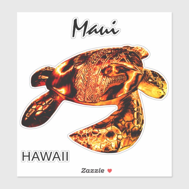 Maui Tribal Honu Lava (Sheet)