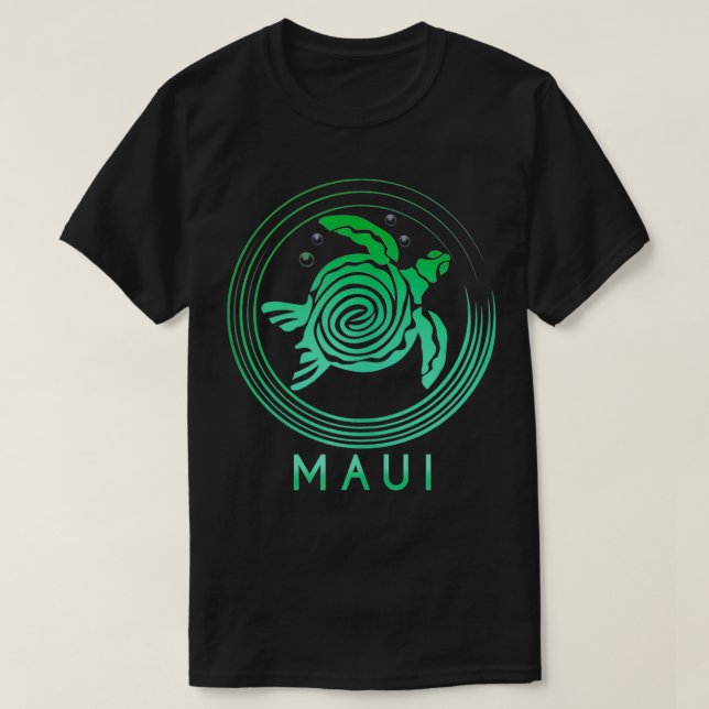 Maui Tribal Turtle  T-Shirt (Design Front)