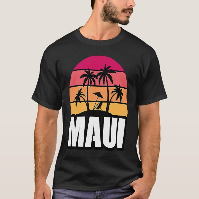 Maui Vacation Beach Souvenir T-Shirt (Front)