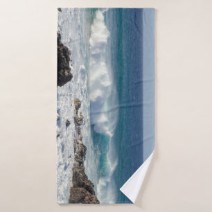 "Maui Waves" - Nature Photography  Bath Towel Set