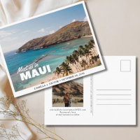 Maui Wedding Beach Save the Date Postcard
