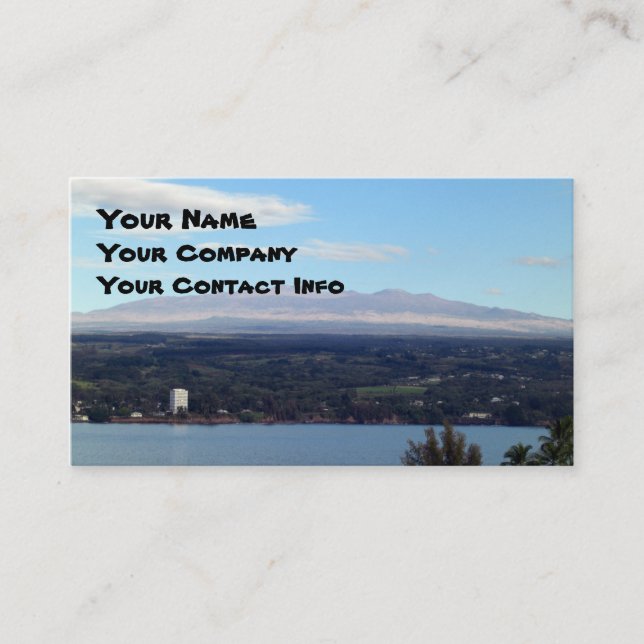 Mauna Kea Business Card Template (Front)
