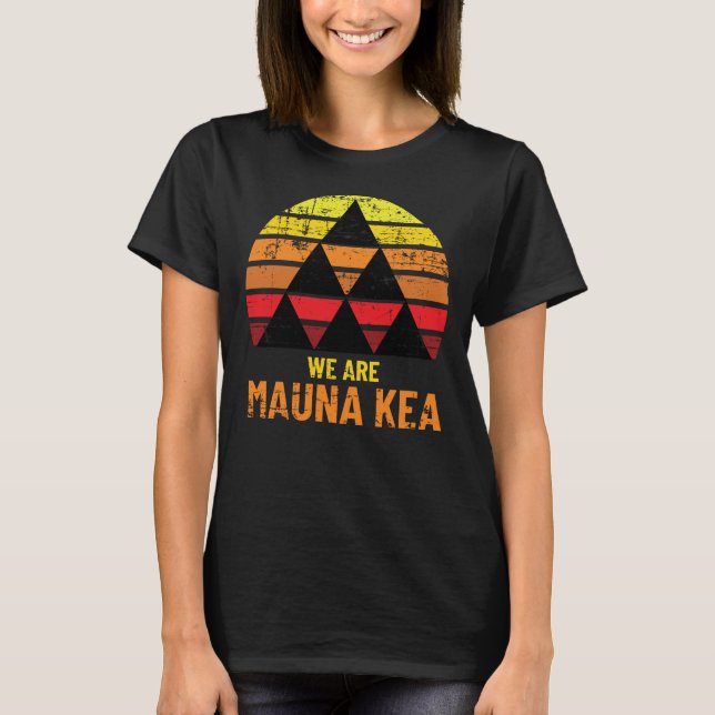 Mauna Kea design For Hawaiian Pride T-Shirt (Front)