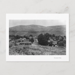 Maupin, Oregon Town View Business Section Postcard